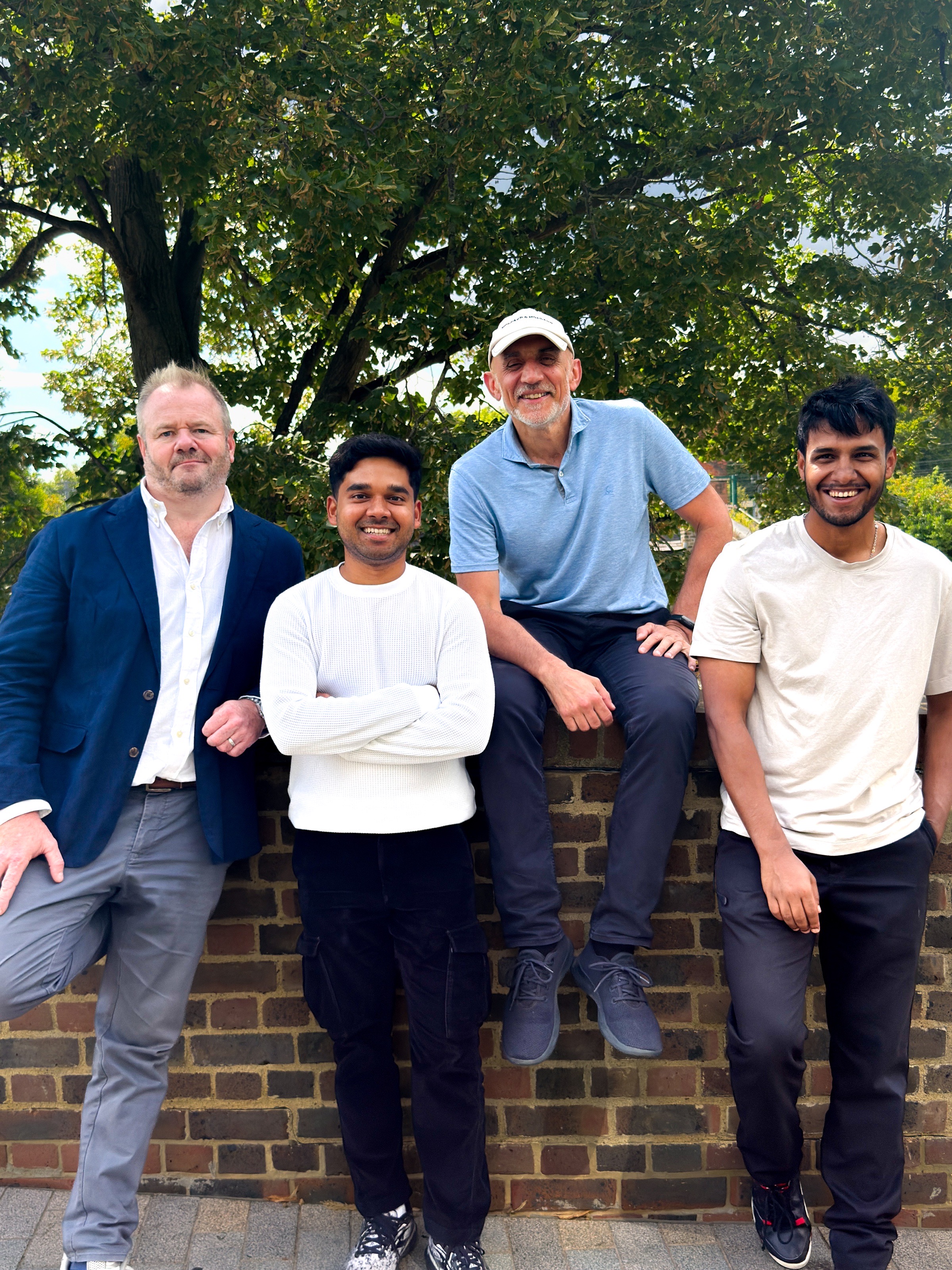 The Itoflow team together outdoors